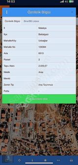 Malatya Uçbağlarda (aşağı Çöşnük) Satılık Arsa