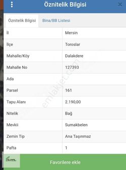 Dalakderesinde Satılık Tarla Elektrik, Su,yol Sorunu Yoktur