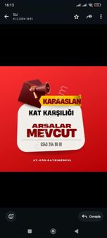 Karaaslan Kat Karşığığı Arsalar