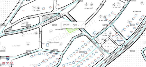 Erkilette İnci Villaları Arkasında 1,121 M2 Temiz Villa Parseli
