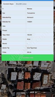 Manisa Yunusemre Akmescit İmarlı Arsa