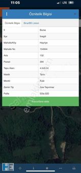 İnegöl Hayriye Mah De Satılık 4,540m2 Tarla