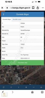 Varsak Esentepe Mahallesi'nde 748 Metre 12 Dairelik Arsa Satılık