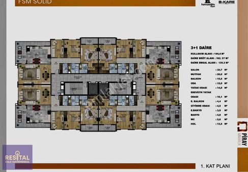 Fsm Bulvarının En Prestijli Lokasyonunda Satılık 3+1 Daire
