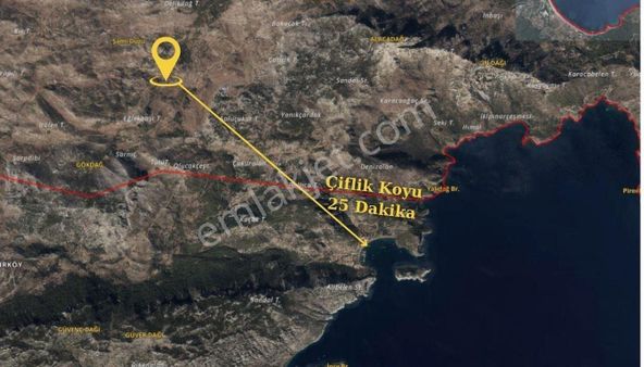 Marmaris Osmaniye'de Yatırımlık Arazi...