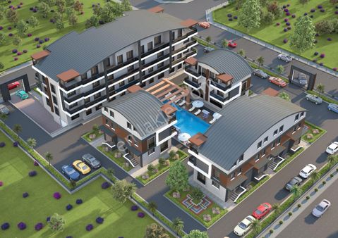 Manavgat Kızılot'ta Havuzlı Site İçinde 1+1 Daire