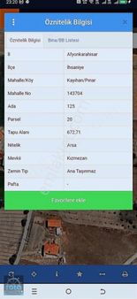 Afyon Kayıhan Belediyesi'nde Satılık 672m² 2 Adet İmarlı Arsa