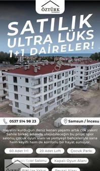 Atakum İncesuda Site İçi Denize Çok Yakın Ultra Lüks 1+1
