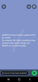 Gürköyde Rızai Taksimli Satlık Tarla