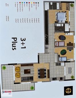 17 Remax Best 'ten Yücesoy Statü Projesinden3+1plus Satılıkdaire