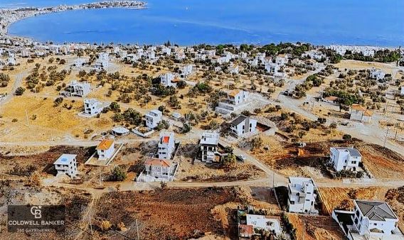 Dikili Çandarlıda Deniz Manzaralı Villa İmarlı Satılık Arsa