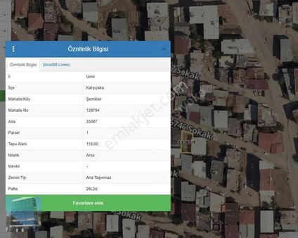 Karşıyaka Cumhuriyet Mahallesi Satılık Yatırıma Uygun Arsa