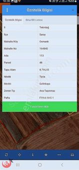 Saray Osmanlı Köyünde Çiftlikleri Dibinde 252m2 Hisseli Yerimiz