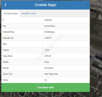 Arnavutköy'de Kazançlı Yatırım, 2.5 Kat Konut İmarlı Fırsat Satılık Müstakil Arsa