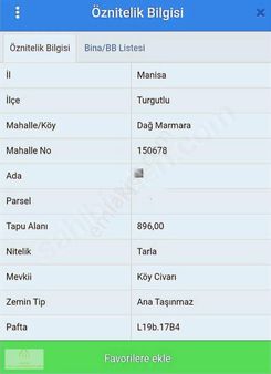 Hataş Gayrimenkul'den Dağ Marmarada Satılık Tarla