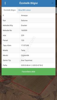 Erkan Anbar Dan Satılık Tarla Suluova Eraslan Köyü