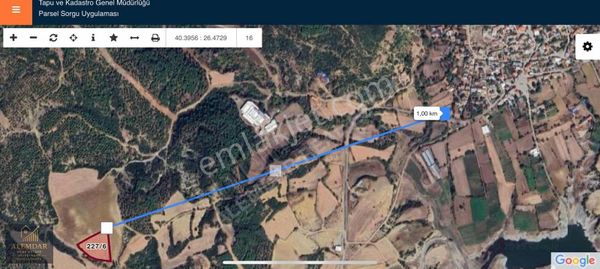 Gelibolu Tayfur'da Tek Tapu Müstakil 5.200 M² Tarla