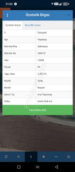 Fazel Gayrimenkul Den Satılık Tarla Sakintepe Mahallesi Nde 2057