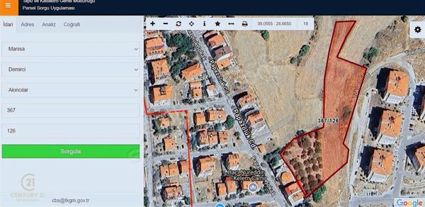 Century21 Baldan Manisa Demirci Akıncılar Mah. Satılık