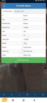 Meram Kilistra Müstakil Tarla