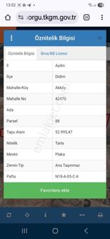 Akköyde Satılık Arsa