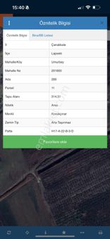 Çanakkale Lapseki Umurbey Denize Yakın Arazi