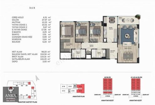 Fuzul Avraysa 2 Satılık Fırsat 3+1 Arakat Köşe