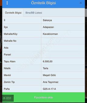 Yatırıma Uygun Fırsat Tarla Müstakil Tapulu...