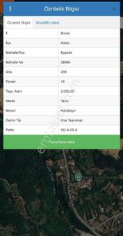 Bursa Keleste Ana Yola 150 Metre Fırsat Yatırımlık Tarla