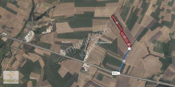 Lüleburgaz Sarıcaali Köyü'nde Satılık 39.800m² E5 Yanı Tarla