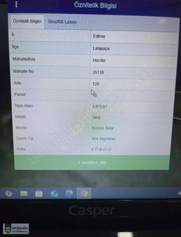 Edirne Lalapaşa Hacılar Köyünde Satılık Tarla