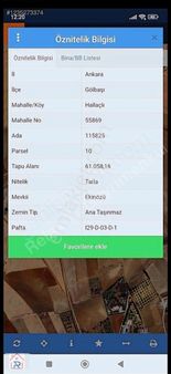 Relax Tr Gayrimenkul Ankara Gölbaşı Hallaçlı Satılık Tarla