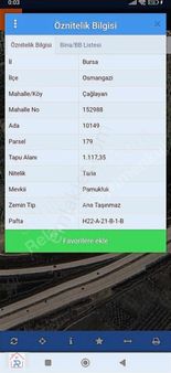 Relax Tr Gayrimenkul Bursa Osmangazi Çağlayan Köyü Satılık Tarla