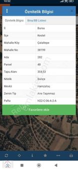 Relax Tr Gayrimenkul Bursa Kestel Çataltepe Satılık Arazi