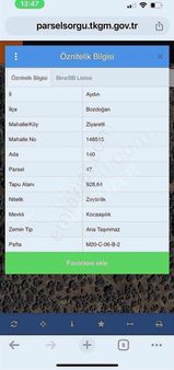 928 Mt Zeytinlik.yolu Var.tek Tapu..