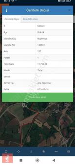 Gölcük Nüzhetiyede Satılık 11.795 Metre Arazi