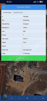 Kızılpınar Mah Acilll Satılık 300 M2 4 Kat İmarlı Arsa