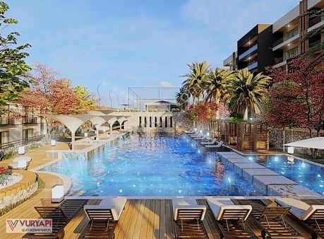 Akbük'te Harika Otel Konsepti İçinde 1+1 Eşyalı Yazlık