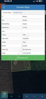 Yonca Gyo Dan Akhısar Kapaklı Mah. Satılık Zeytınlık