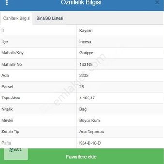 Stt Gyo'dan Garipçe'de Satılık Tek Tapu Tarla