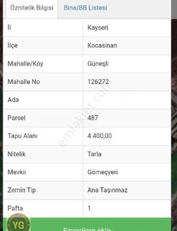 Yg/ Guneslı De Yol Kenarı Tarla