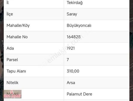Sarayda İmarlı Arsa