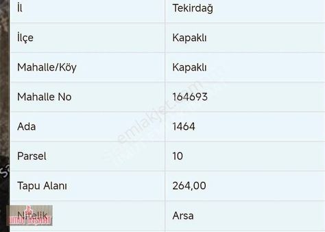 Satılık İmarlı Arsalar