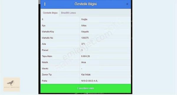 Satılık, Muğla, Milas, Denize 4 Km Uzaklıkta Kupon Arsa, 1100 M2