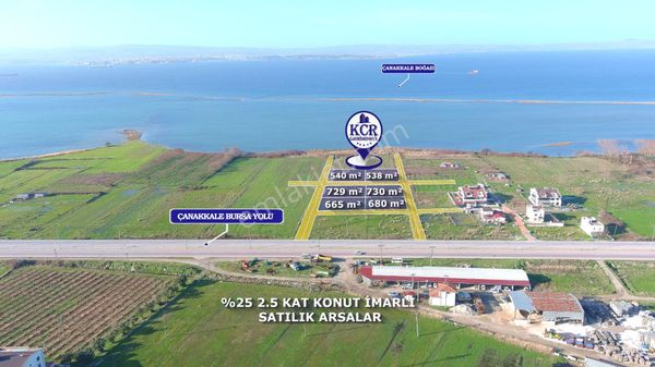 Çanakkale Lapseki'de Denize 150 Metre Satılık Arsalar