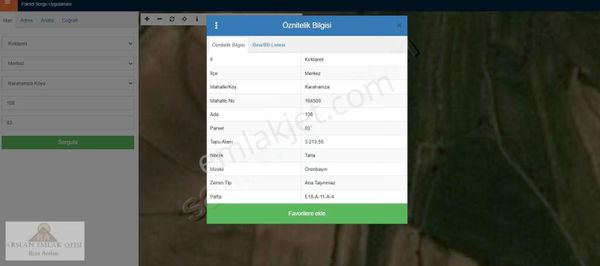 Arslan Emlak Ofisi'nden Kırklareli Karahamzada 3.213 M2 Arsa