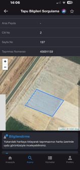 Sulama Yanında Tek Tapu Tarla