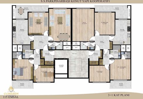 Güneren'den Parkpınarbaşı Konutların'da Satılık 3+1 Koop.hissesi