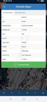 Develi Everek Camikebir Mah.. Yapılaşma İçinde Bağ
