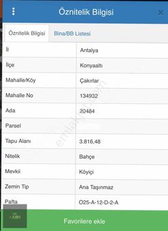 Konyaaltı Çakırlar Merkezinde Satılık Arsa Yatırım Fırsatı